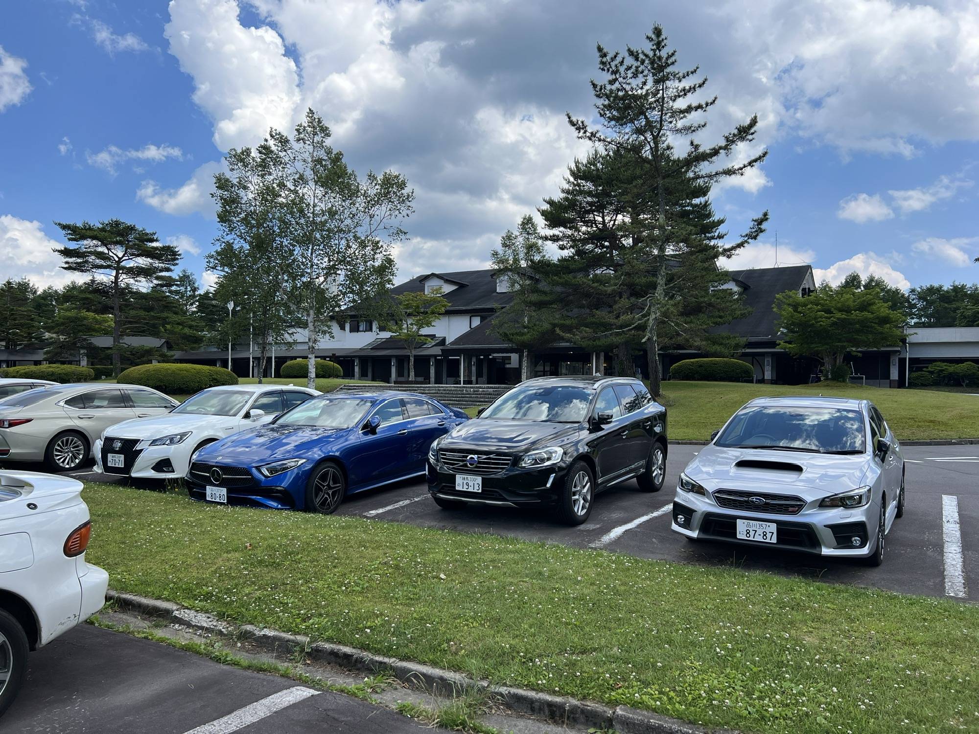 日本中产都开什么车在乡村俱乐部停车场偷拍供参考